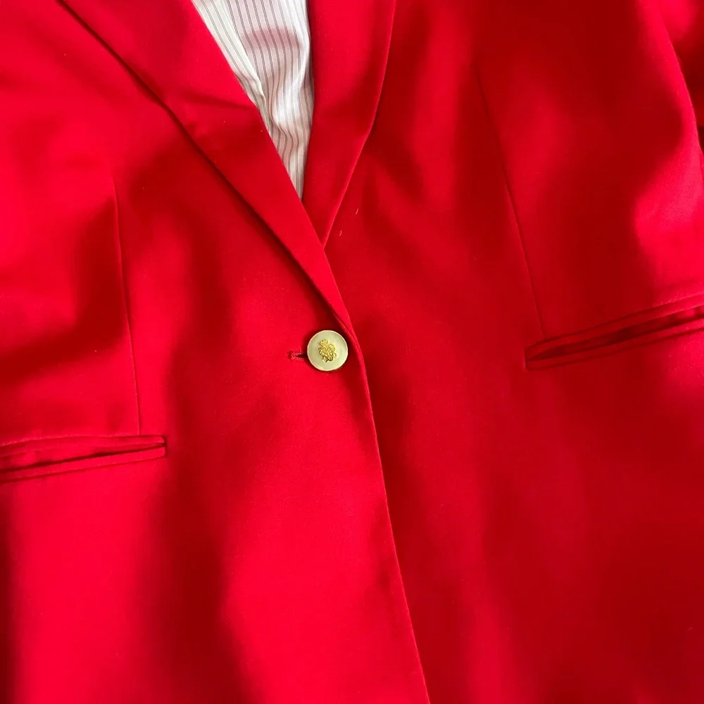 Philosophy Scarlet Women's classic luxury casual business vibrant Blazer M - Picture 5 of 9